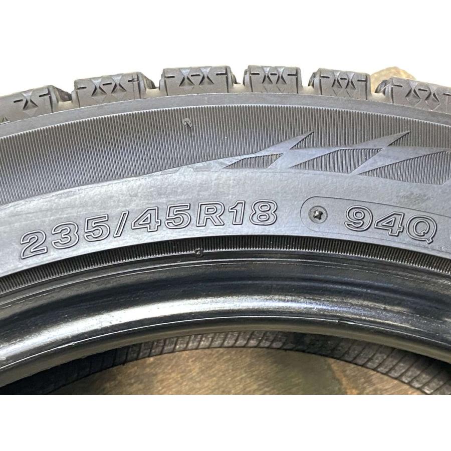 中古タイヤ スタッドレスタイヤ 2本セット 235/45R18  ブリヂストン ブリザック VRX2の画像