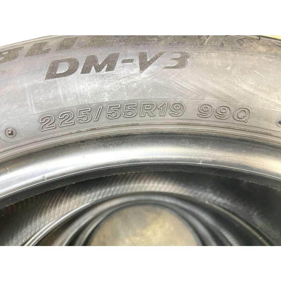 ブリジストン BLIZZAK DM-V3 225/55R19 4本 21年製中古 BRIDGESTONE（ブリヂストン） 中古タイヤ スタッドレスタイヤ 4本
