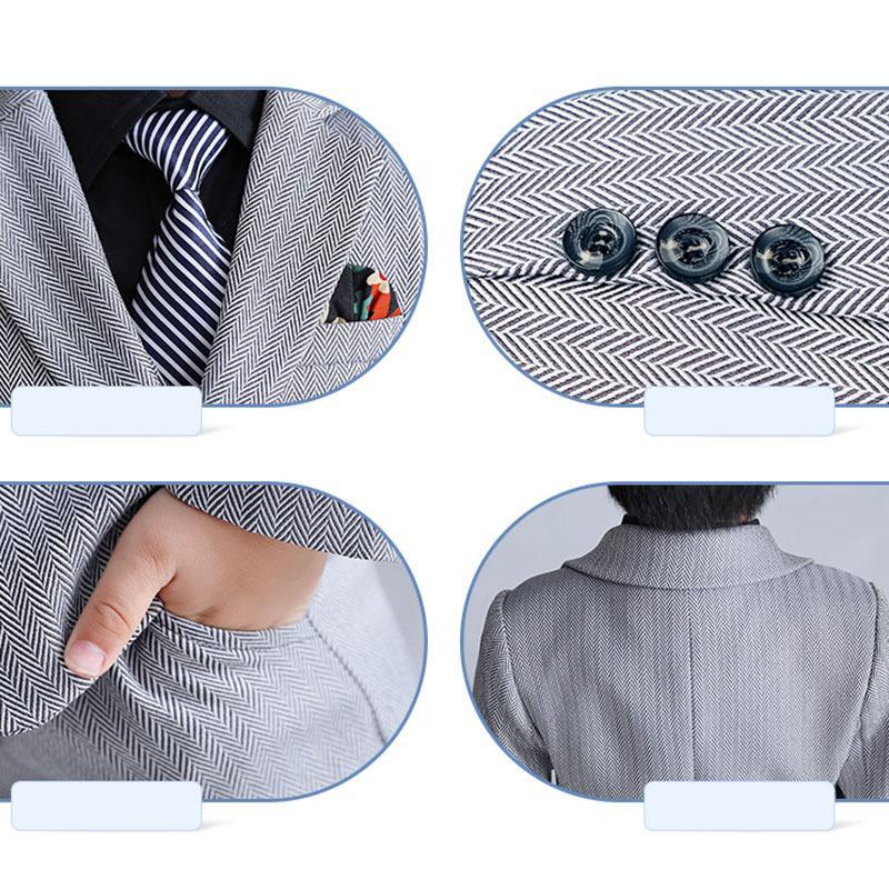 子供スーツフォーマル タキシード男の子ストライプ セットアップ