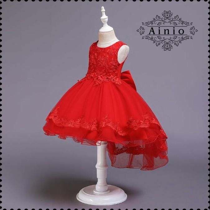 【高級感溢れる刺繍柄】発表会 ドレス  子供ドレス  ジュニアドレス 結婚式 キッズ 女の子ドレス七五三 演奏会 入学式  子供服  110 120 ワンピース 150 160 |  | 04