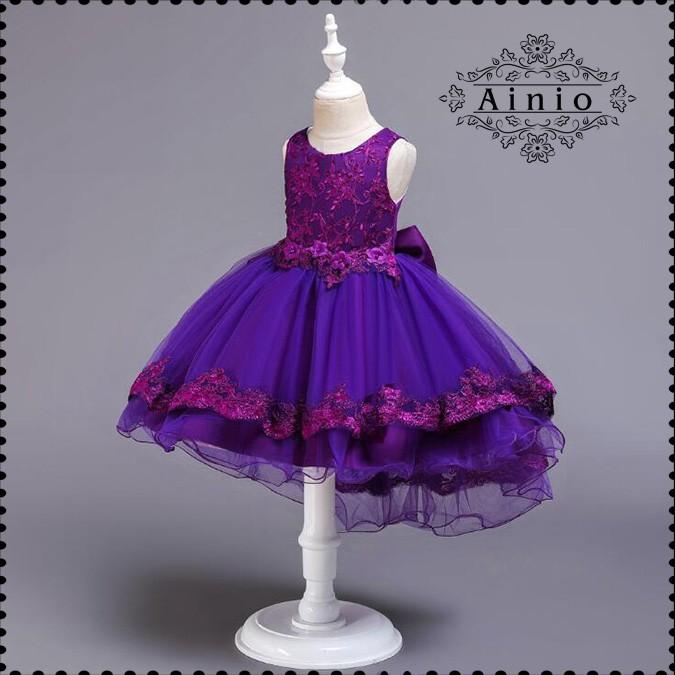 【高級感溢れる刺繍柄】発表会 ドレス  子供ドレス  ジュニアドレス 結婚式 キッズ 女の子ドレス七五三 演奏会 入学式  子供服  110 120 ワンピース 150 160 |  | 06