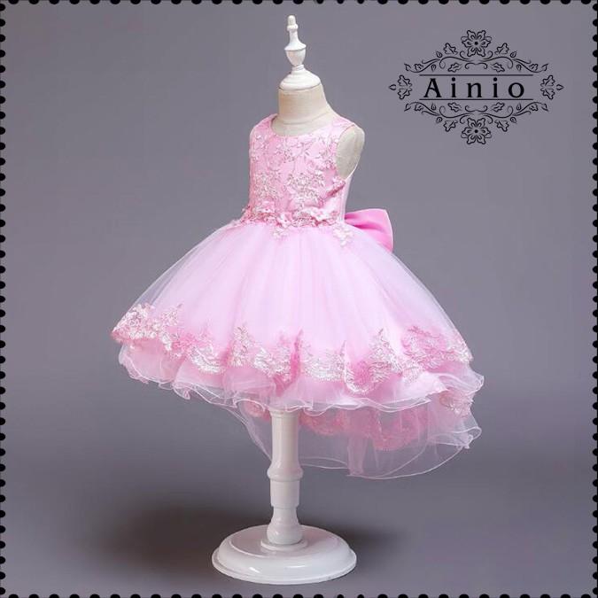 【高級感溢れる刺繍柄】発表会 ドレス  子供ドレス  ジュニアドレス 結婚式 キッズ 女の子ドレス七五三 演奏会 入学式  子供服  110 120 ワンピース 150 160 |  | 07