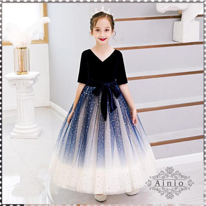 子供ドレス 21新品 ピアノ 発表会 ドレス 女の子ドレス ロングドレス 演奏会 入学式 結婚式 七五三 子供服 ジュニア 110 1 130 140 150 160 Aini355 Ainio 通販 Yahoo ショッピング