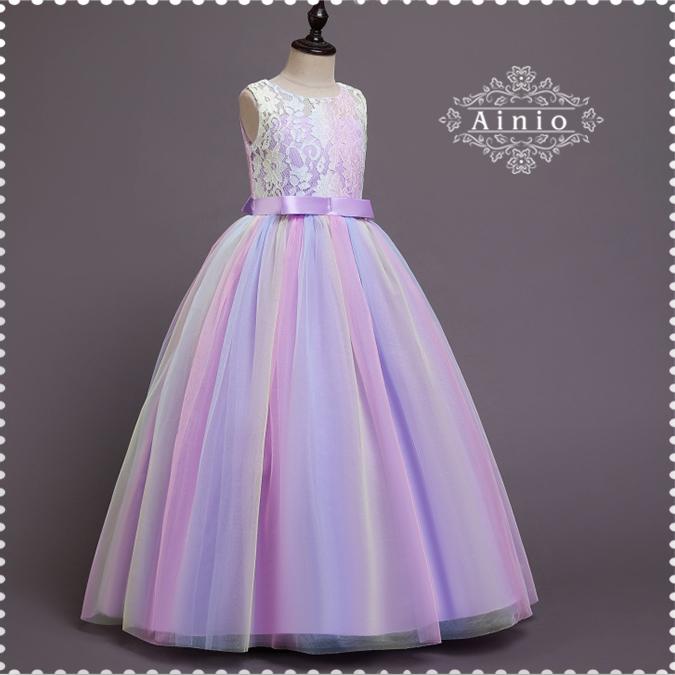 子供ドレス 新品 春夏 ピアノ 発表会 ドレス 女の子ドレス ロング