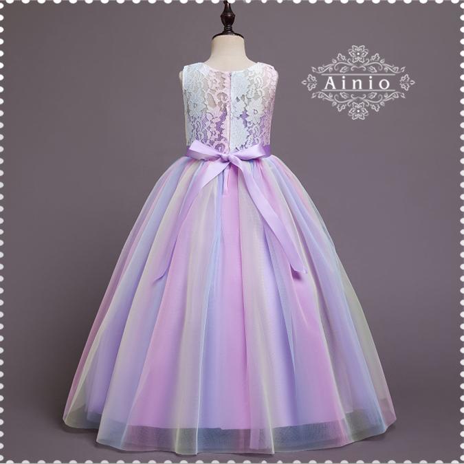 子供ドレス 新品 春夏 ピアノ 発表会 ドレス 女の子ドレス ロング