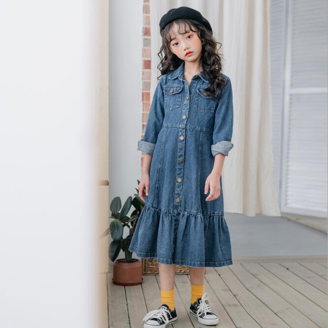 期間限定お試し価格 デニムワンピース キッズ 秋冬新作ワンピース ピアノ 発表会ドレス 女の子ドレス 長袖 ワンピース 結婚式 七五三 入学式 子供服 フォーマル ジュニア Wantannas Go Id