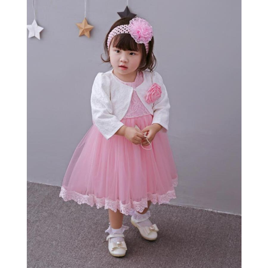 セレモニードレス 3点セット ベビー服 赤ちゃん 新生児 出産祝い お宮参り 七五三 結婚式 ピアノ発表会 ベビードレス 70 80 90 Baby024 Ainio 通販 Yahoo ショッピング