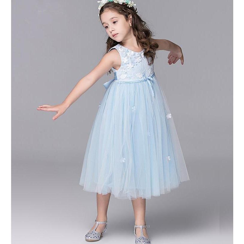 美品　プティマイン　フォーマルドレス　120cm　卒園入学発表会結婚式 petit main プティマイン レース衿花柄OP+JKセット 120 130cm ネイビー