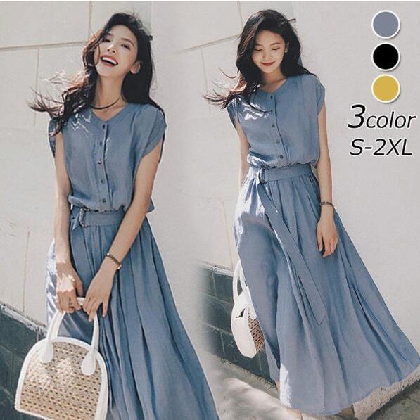 シャツワンピース レディース 40代 キレイめ マキシ丈ワンピース 春夏半袖 ワンピースシ フォン 結婚式 ドレス オシャレ 上品 着痩せ 3色 Ainio Redis0180 Ainio 通販 Yahoo ショッピング