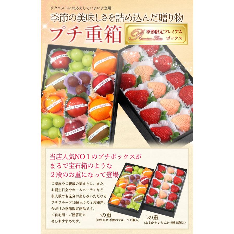 【プチ重箱プレミアム】 FPJ-5(プチフルーツ15個・いちご2〜3種・15個)イチゴ 苺 フルーツ くだもの 果物｜aino-kajitu｜02
