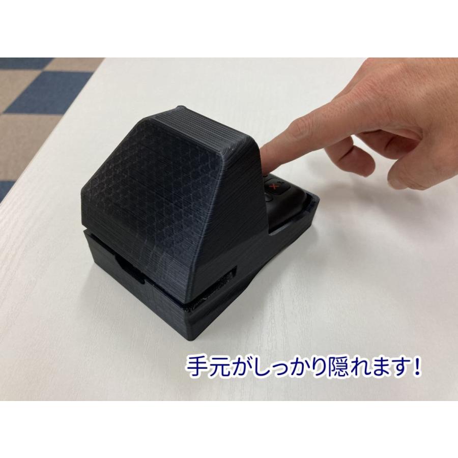 置いたまま使いやすいエアペイ　カードリーダー目隠しスタンドとエアペイ・エアレジ モバイルレシートプリンター スタンドのセット　黒｜aioidgt｜05