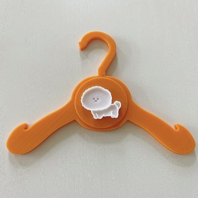 ペット用ハンガー　3本セット　ビションフリーゼ　オレンジ |  | 01
