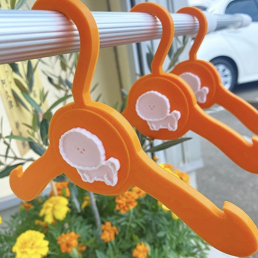 ペット用ハンガー　3本セット　ビションフリーゼ　オレンジ |  | 02