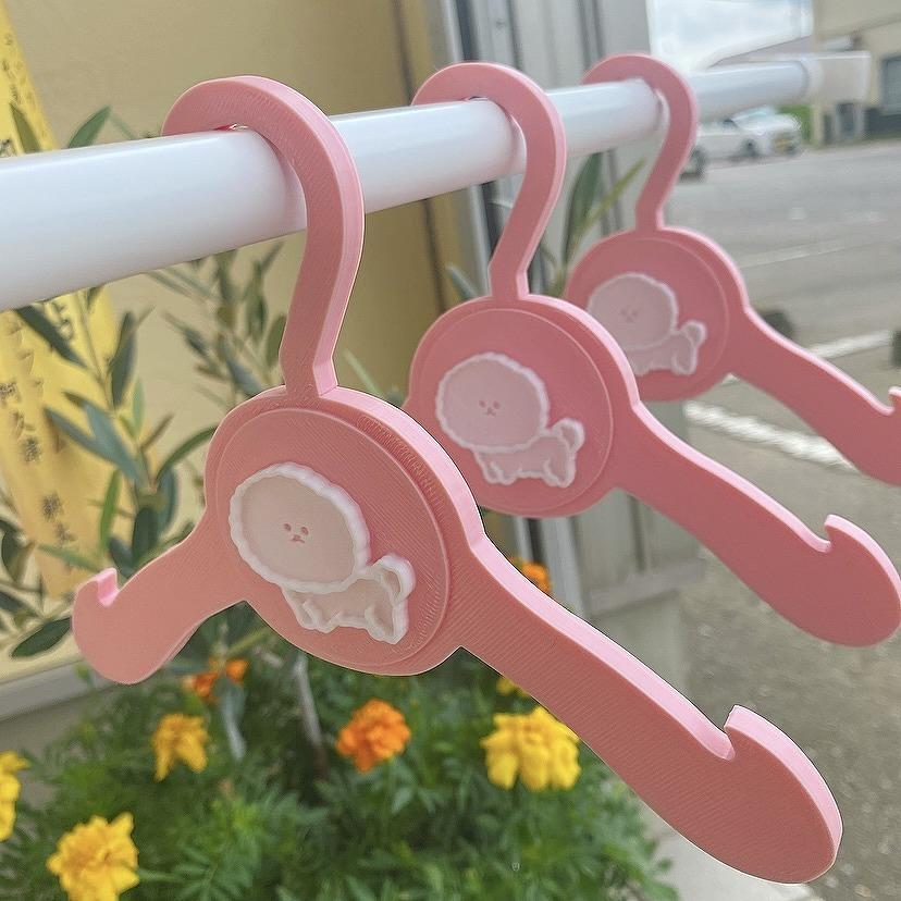 ペット用ハンガー　3本セット　ビションフリーゼ　ピンク |  | 02