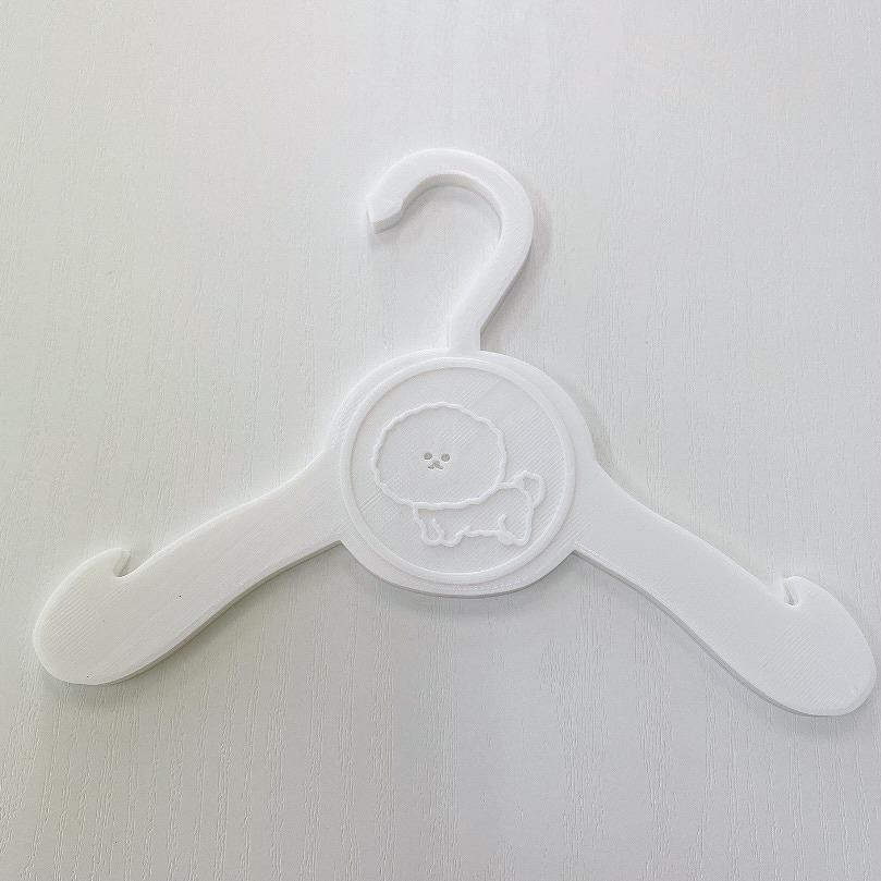 ペット用ハンガー　3本セット　ビションフリーゼ　白 |  | 01