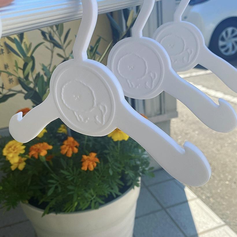 ペット用ハンガー　3本セット　ビションフリーゼ　白 |  | 02