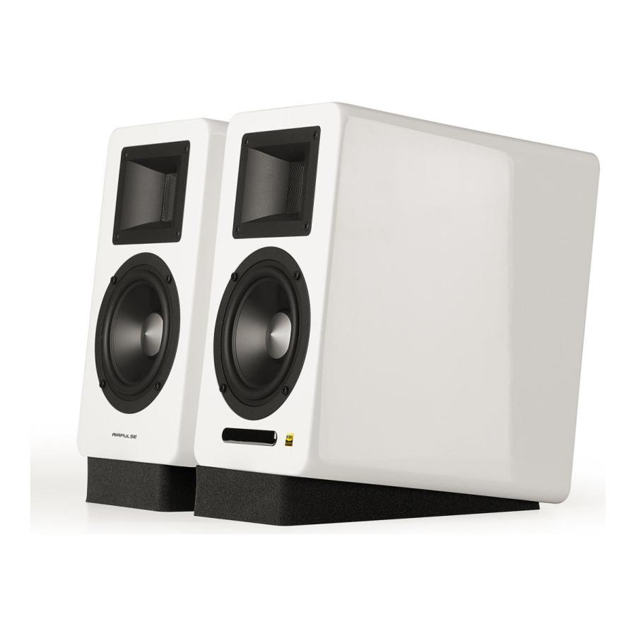 【美品】AIRPULSE A100 BT5.0 AIRPULSE（エアパルス） AIRPULSE A100 BT5.0 WHITE/ペア DAC内蔵