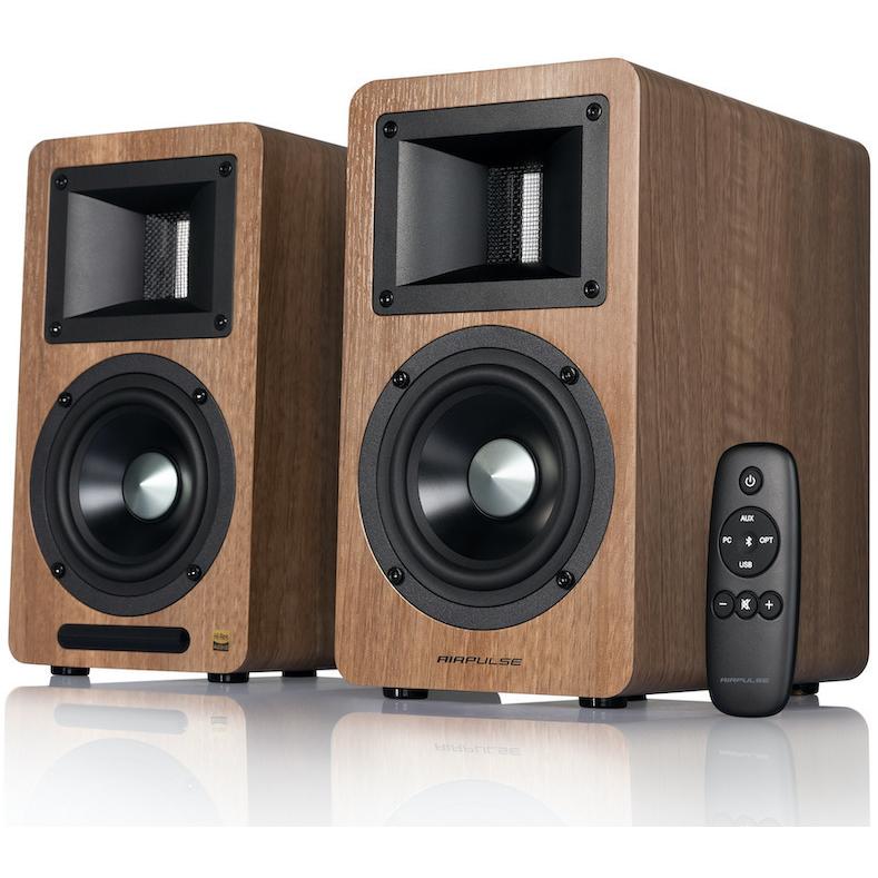 AIRPULSE A80 WALNUT/ペア DAC内蔵 アクティブ スピーカーの画像