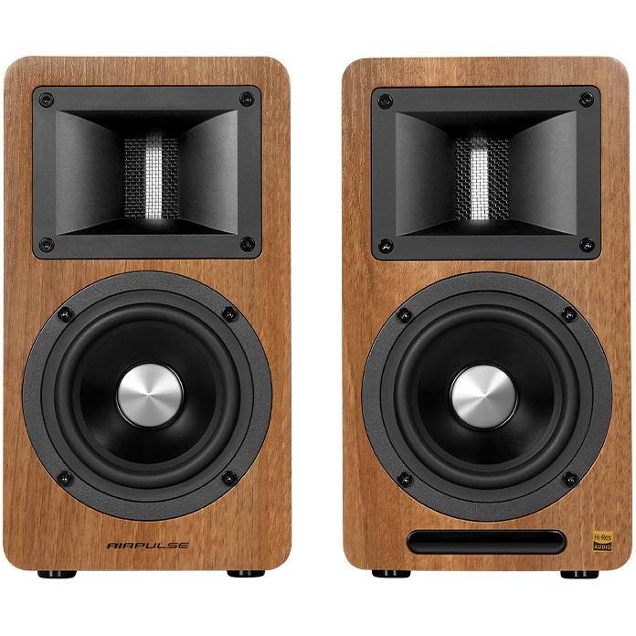 AIRPULSE A80 WALNUT/ペア DAC内蔵 アクティブ スピーカーの画像
