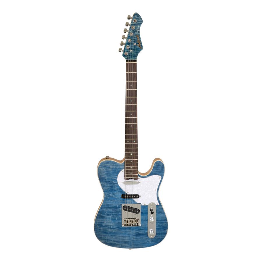 Aria ProII 615-AE200 LRBL(Lorelei Blue) エレキギター/ギグバッグ付