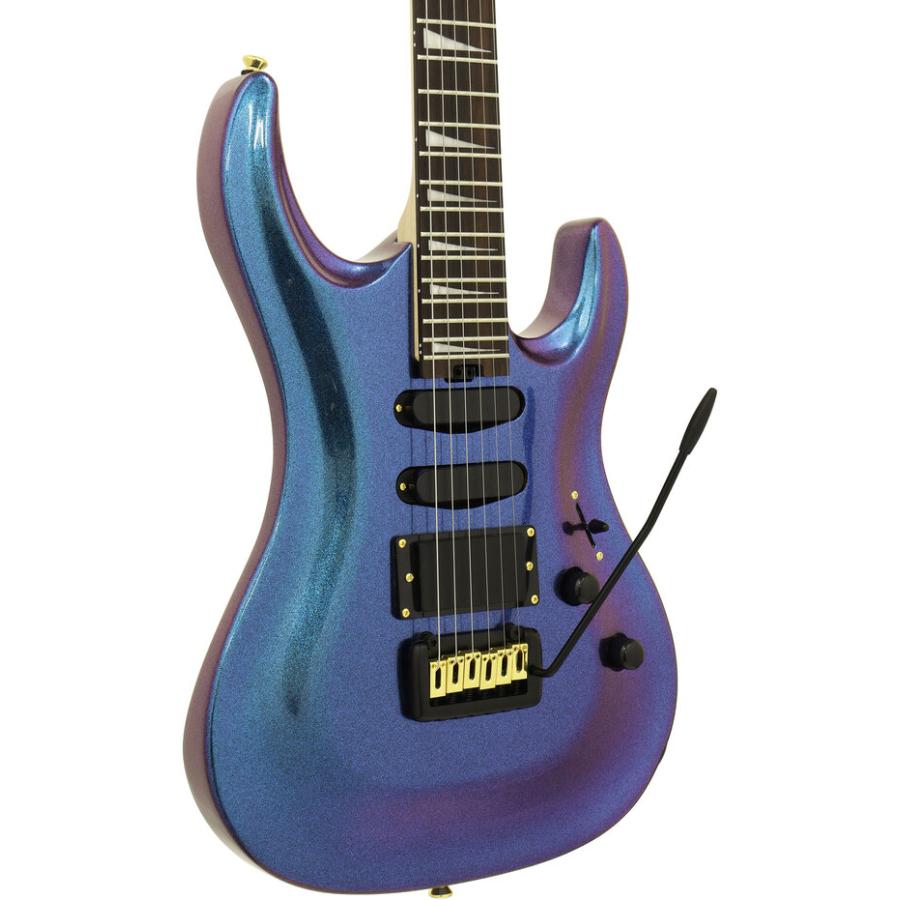 Aria proⅡ MAC-CC BLPP 少ジャンク　マジョーラカラー　美品 Aria Proll ProII MAC-CC BLPP(Blue/Purple) エレキギター 角度
