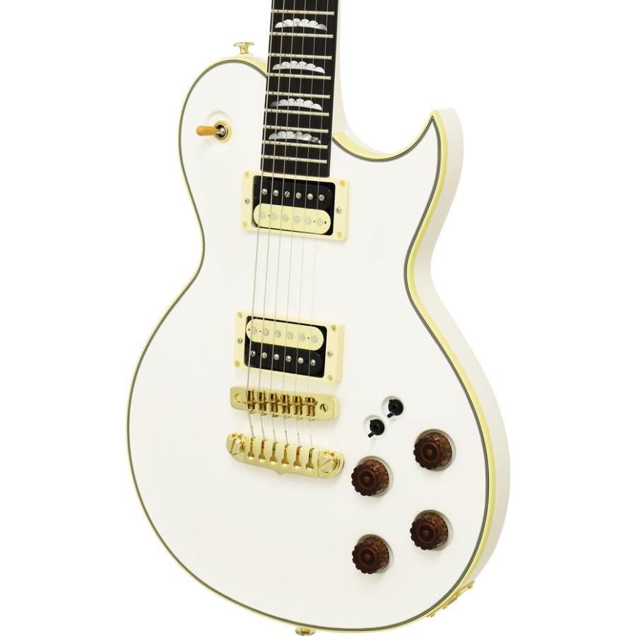 Aria ProII PE-R80/PWH(Pearl White) エレキギター/ハードケース付