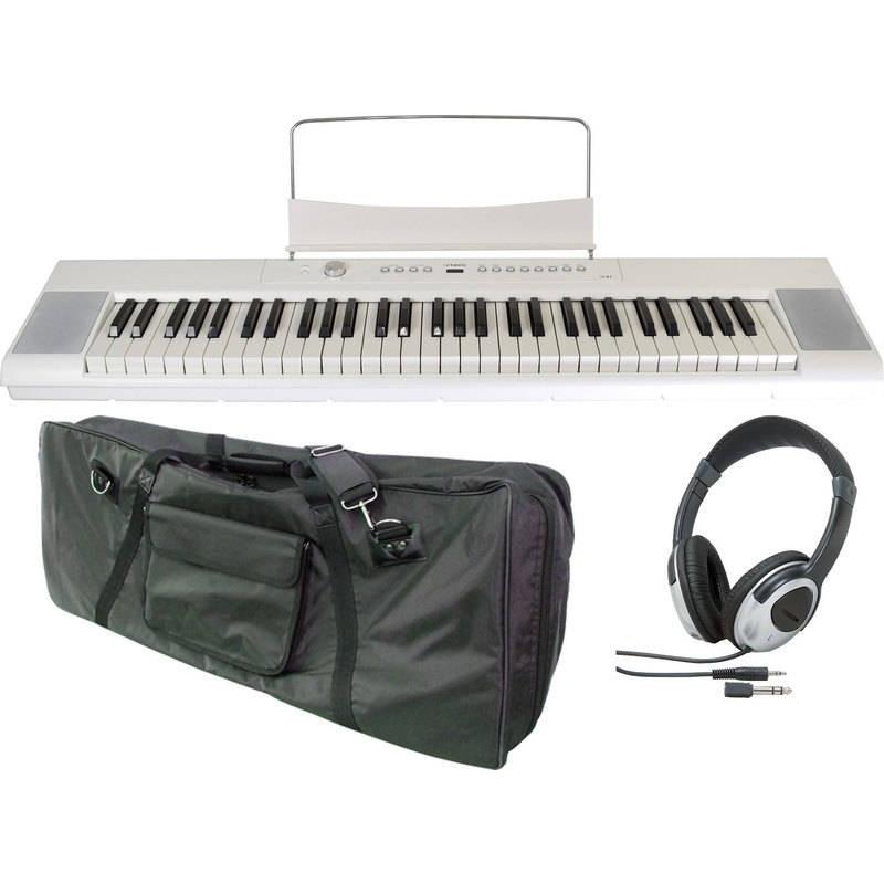 artesia A-61/WH/ケース+ヘッドホン付 61鍵 セミ・ウエイト鍵盤 モバイル・デジタルピアノ