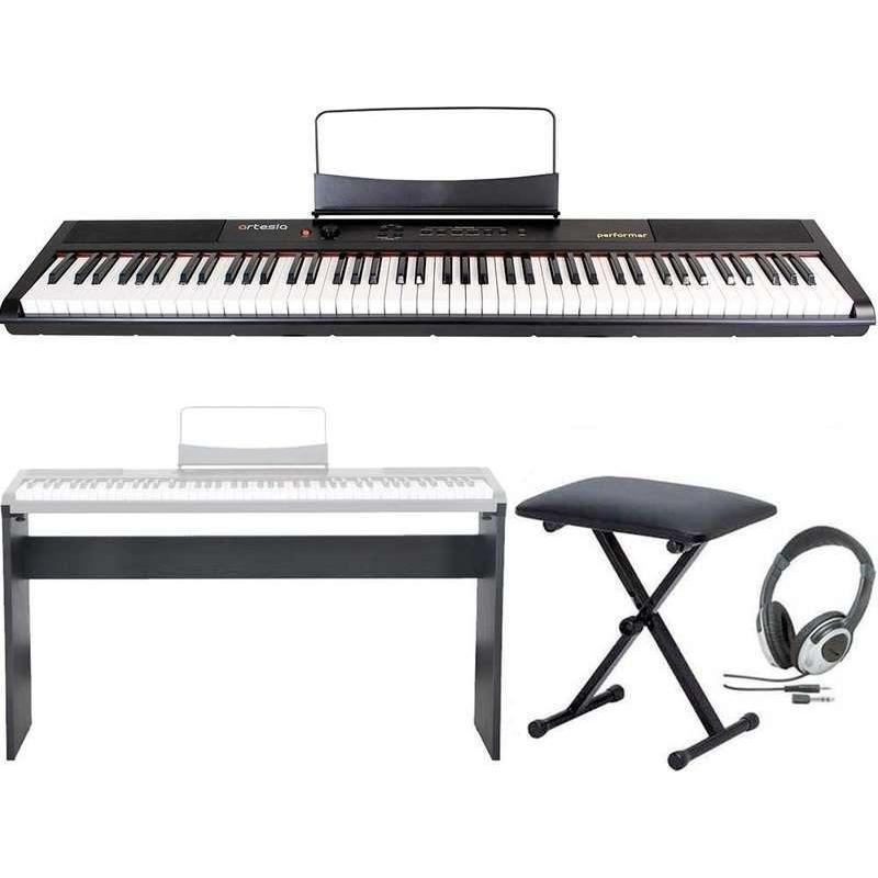 Artesia Performer 電子ピアノ スタンド付き artesia Performer/BK/専用スタンド+ヘッドホン+イス付 電子ピアノ