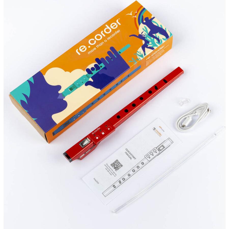 ARTinoise LUNATICA RED/専用ケース付 レッド デジタル リコーダー ウインドシンセ_7