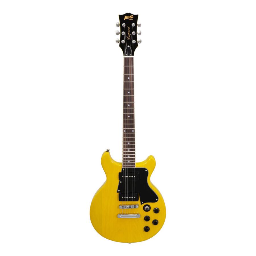 ARIA（アリア） BLITZ BLP-SPL/DC YL(Yellow) エレキギター/ケース付