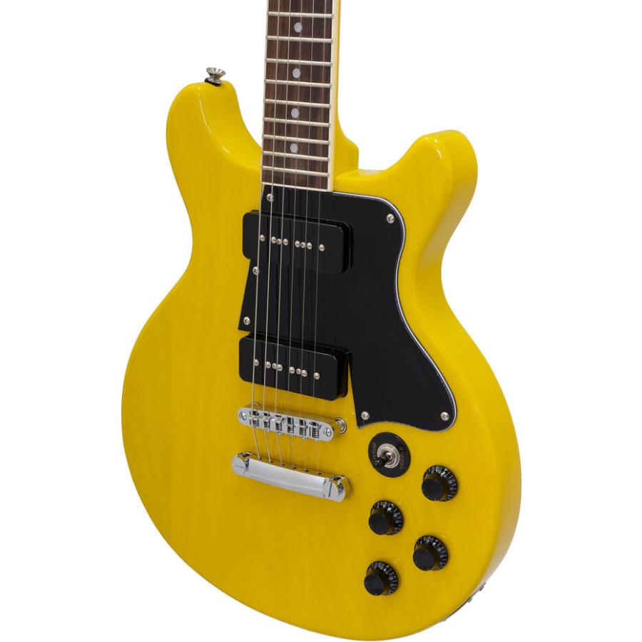 ARIA（アリア） BLITZ BLP-SPL/DC YL(Yellow) エレキギター/ケース付