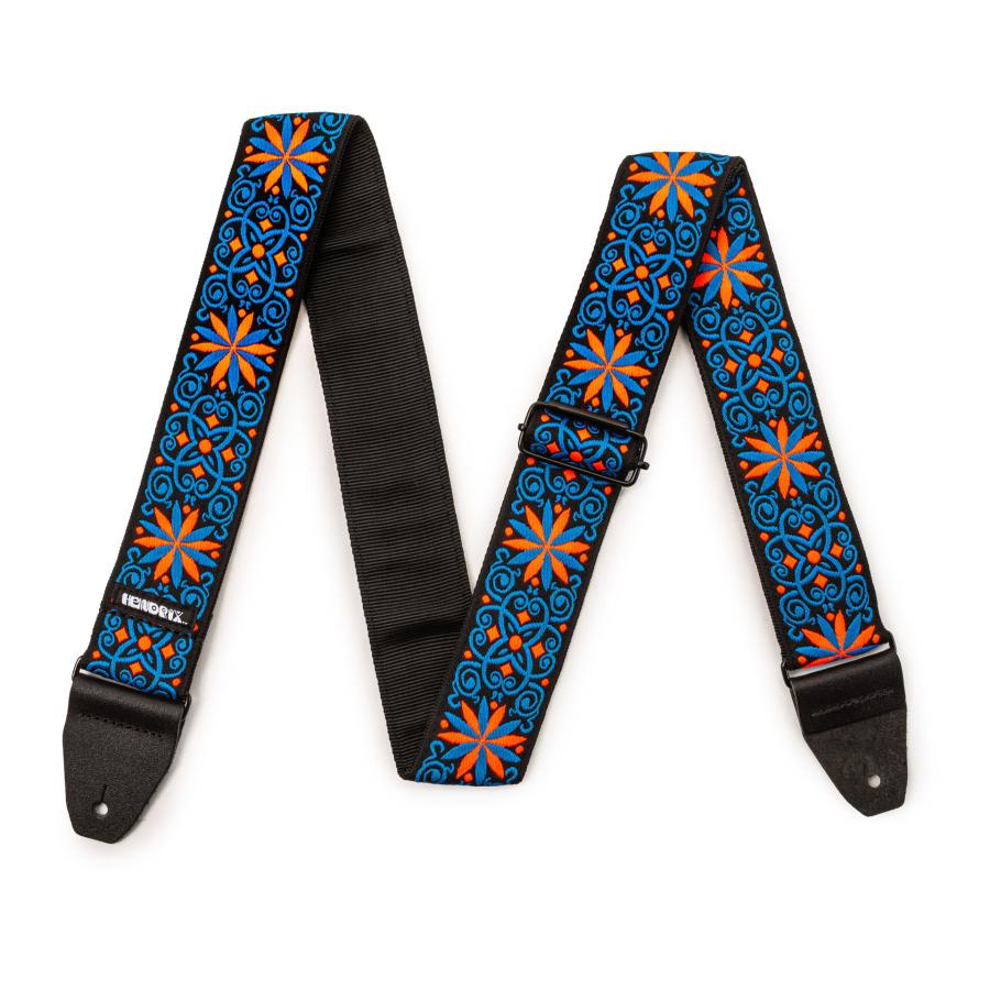 DUNLOP Dunlop JH25 FILLMORE BLACKLIGHT STRAP - BLUE JIMI