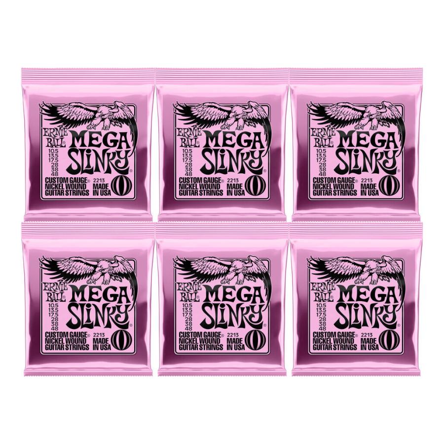 ERNIE BALL 2213/6セット [10.548] MEGA SLINKY エレキギター弦/メール便発送・代金引換不可 eb
