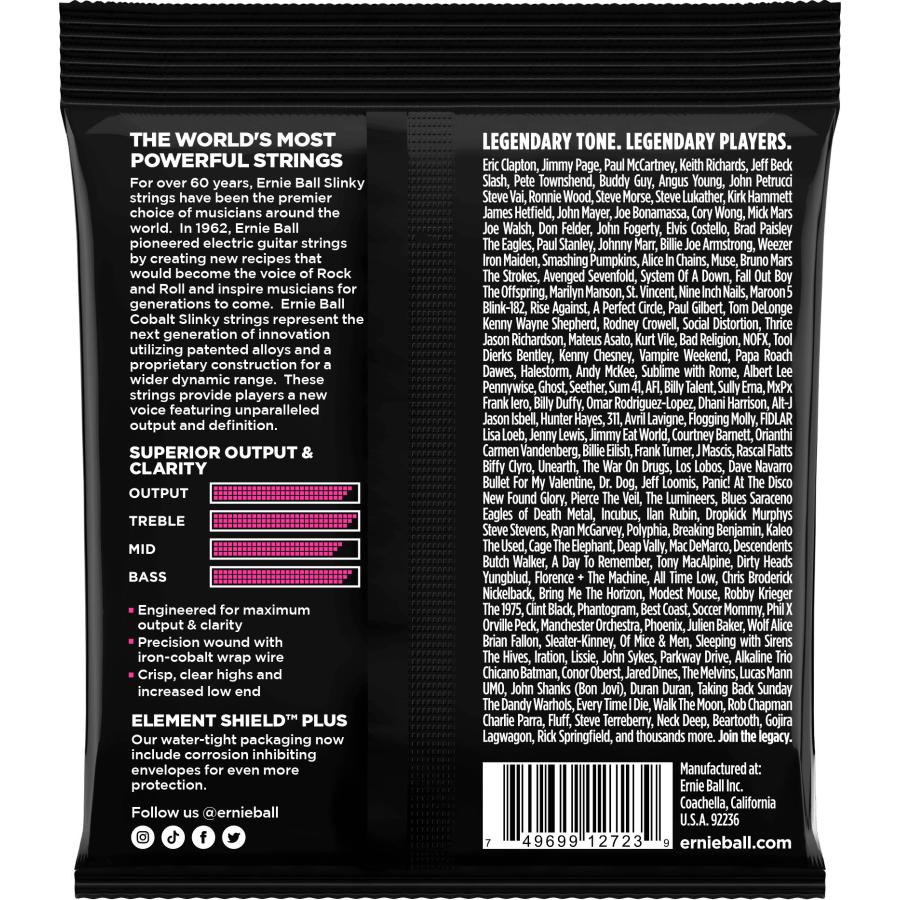 ERNIE BALL 2723/6セット [09-42] Super Slinky Cobalt エレキギター弦/メール便発送・代金引換不可_1