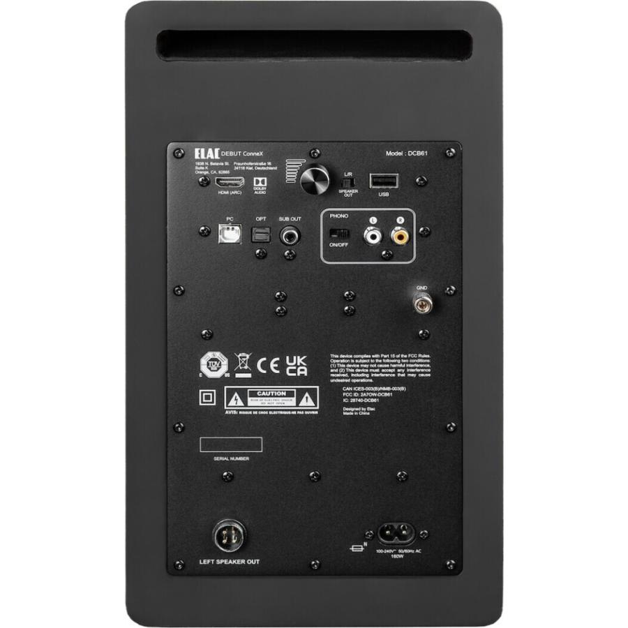 ELAC DEBUT ConneX スピーカー ELAC（エラック） ELAC Debut ConneX DCB61 Black(ペア) アクティブ