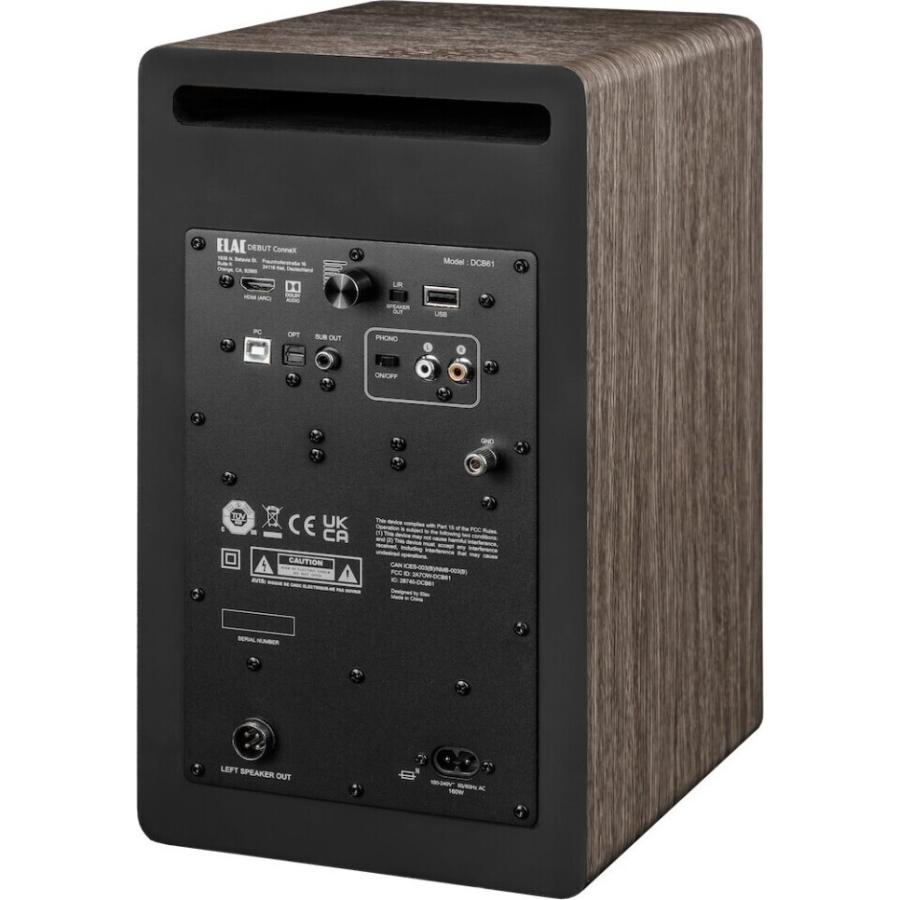 ELAC Debut ConneX DCB61 Walnut(ペア) アクティブ・スピーカー