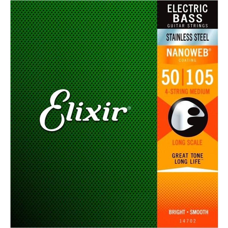 [ベース弦×2セット]エリクサー Elixir 14702×2 [50-105] ステンレス ベース弦/メール便発送・代金引換不可｜aion