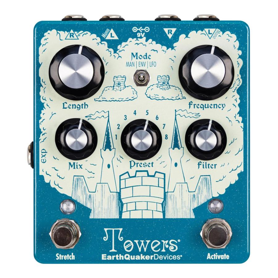 EarthQuaker Devices Towers EQD ステレオ フィルター リバーブ | 