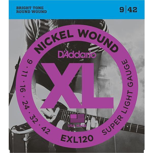 D'Addario EXL120×5セット エレキギター弦 Super Light [09-42]/メール便発送・代金引換不可 ダダリオ｜aion