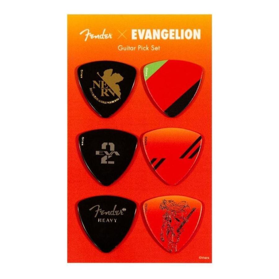 Fender Evangelion Asuka Pick Set エヴァンゲリオン 惣流 アスカ ラングレー ギター ピック 6枚入りセット メール便発送 代金引換不可 さくら山楽器 通販 Paypayモール