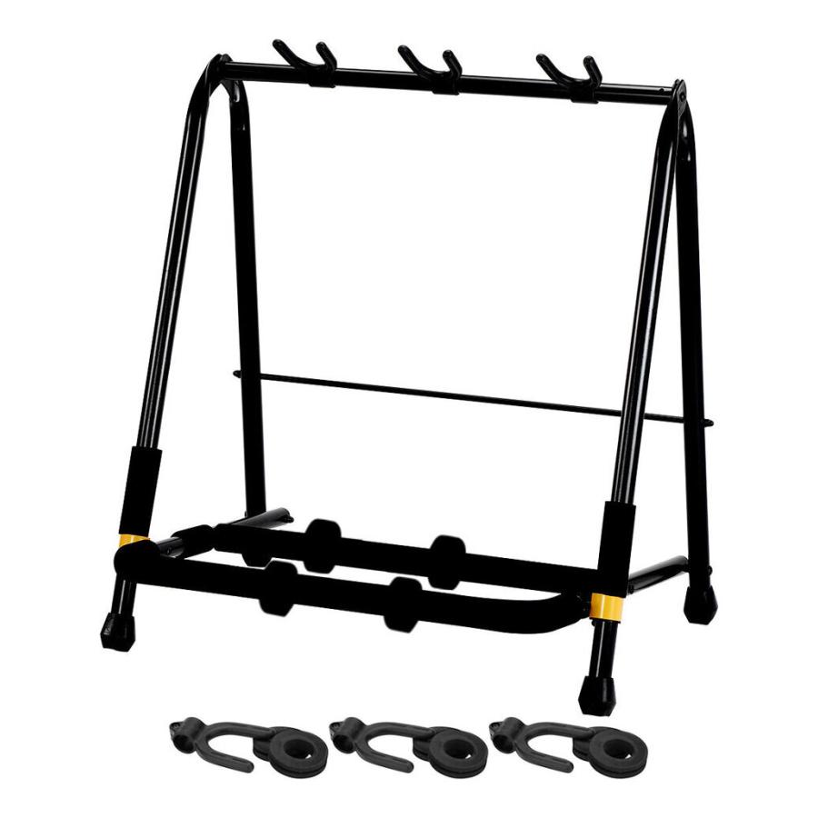 HERCULES GS523B+HA205×3 高品質ギタースタンド/3本立て+増設用パック3 