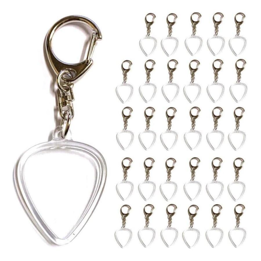 内祝い ハメパチ ピック キーホルダー ティアドロップ型用 30個セット お好きなピックをキーホルダーに 安い Ajpsistemas Com Br