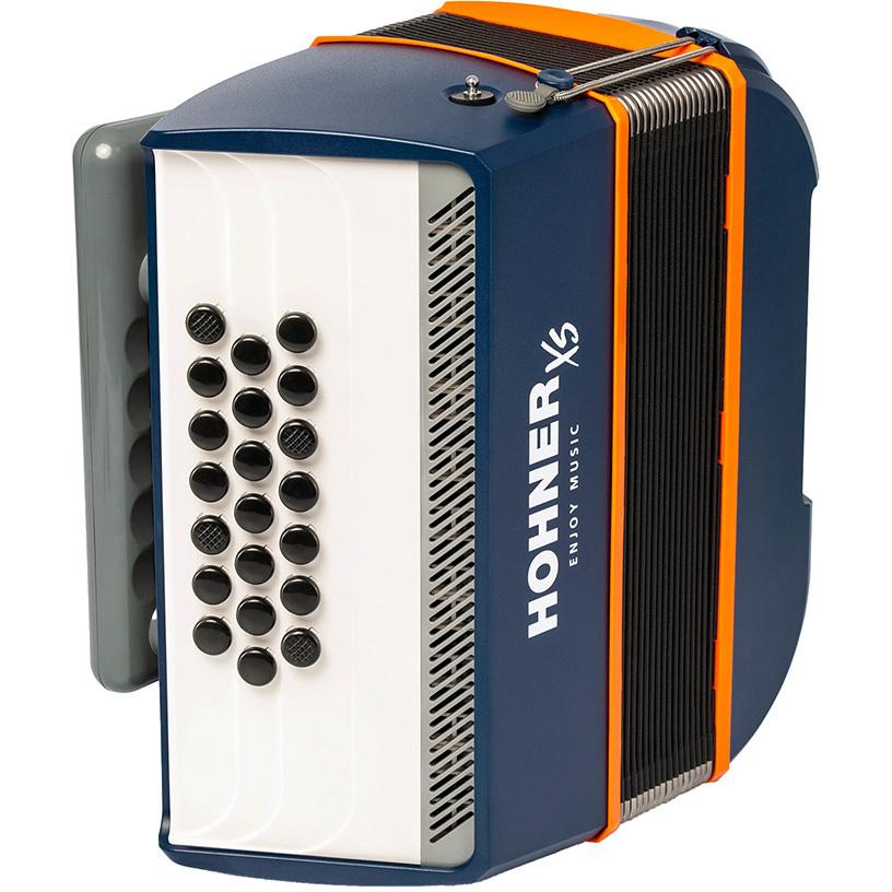 HOHNER XS ボタンキー Dark Blue 21ボタン アコーディオン