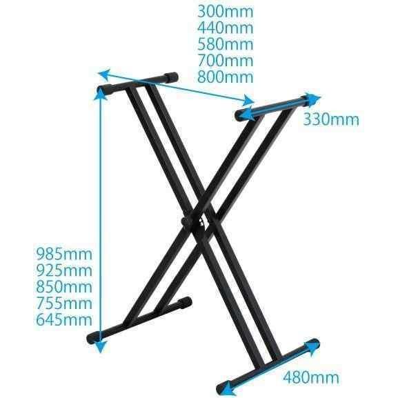 KIKUTANI KS-29W WHT ホワイト 折りたたみ式 X型 ダブルレッグ