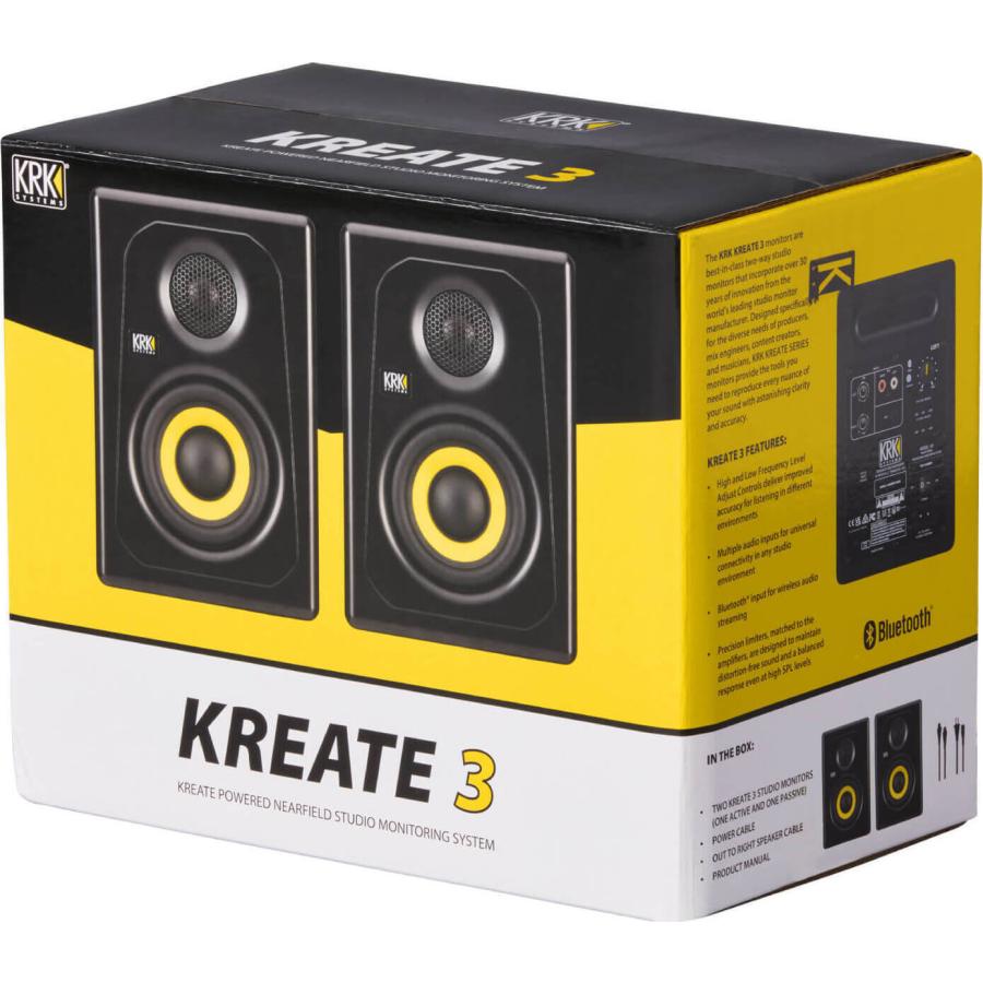 KRK KRK KREATE 3 (ペア) Bluetooth/XLR/TRS/RCA入力 アクティブ