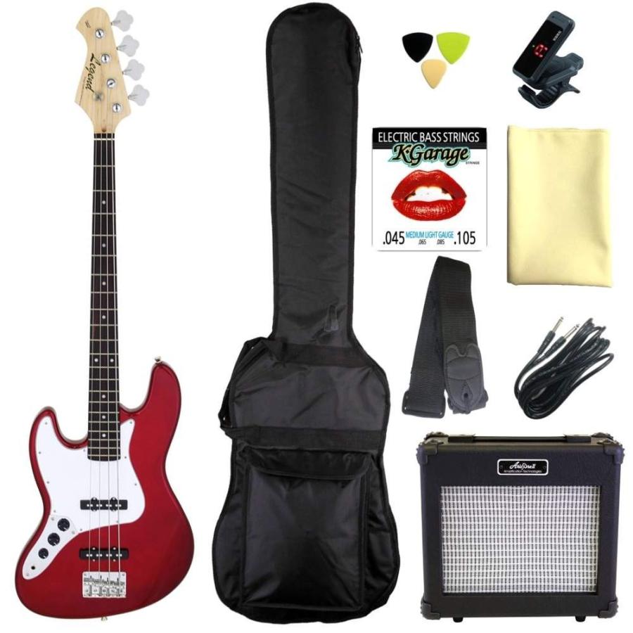 Legend LJB-Z L/H CA(Candy Apple Red) レフトハンド(左利き用) 定番9点セット/ARIAアンプ/代金引換不可