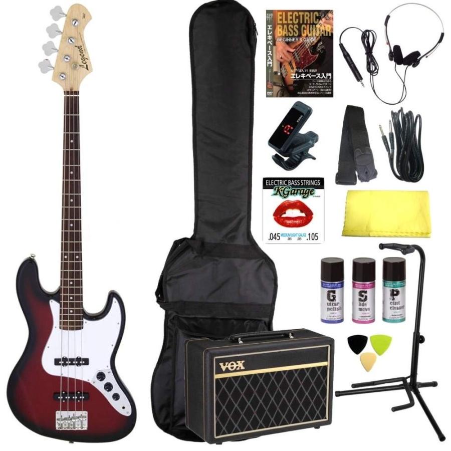 Legend LJB-Z RBS(Red Black Sunburst) 完璧15点セット/VOXアンプ/代金引換不可
