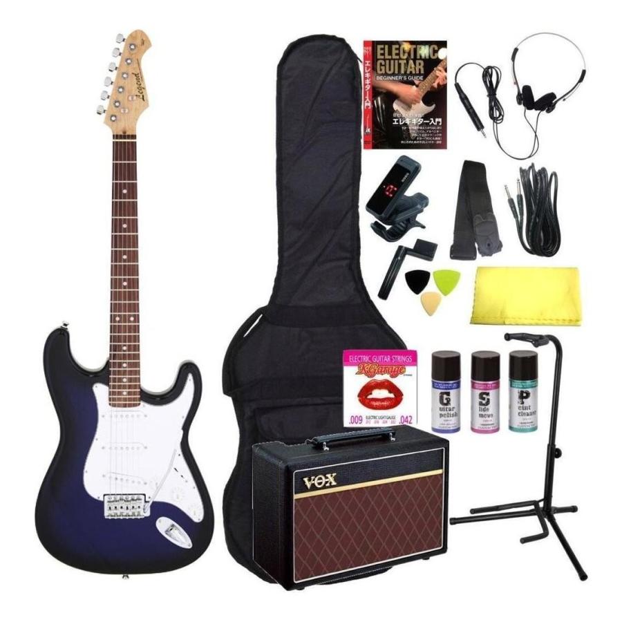 Legend ストラトタイプギター MOD品 Ibanezピックアップ アンプ