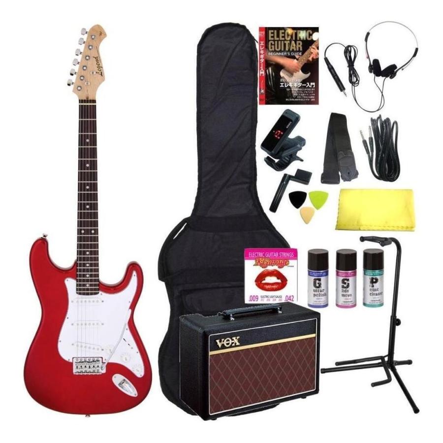 Legend LST-Z/CA(Candy Apple Red)/完璧16点セット/VOXアンプ ストラト