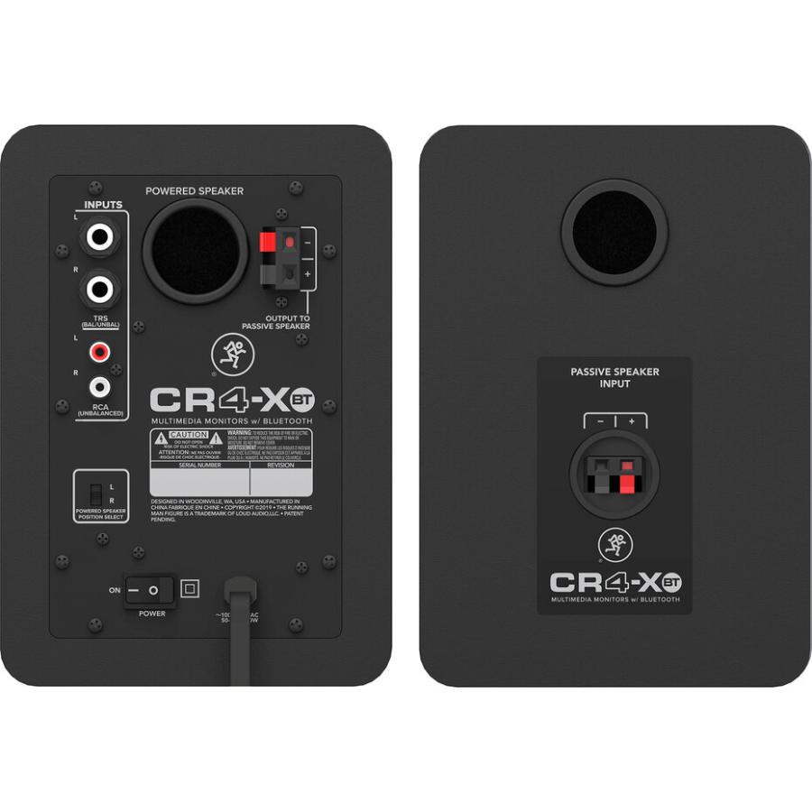 h*o様 【Bluetooth】 MACKIE CR4BT スピーカー Mackie CR4-XBT (ペア) 4インチ BLUETOOTH搭載 マルチメディアモニター